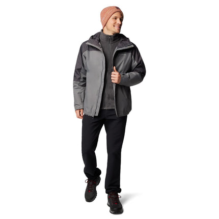 Chaqueta intercambiable para hombre Columbia Tunnel Falls II, gris/tiburón urbano, grande, gris/tiburón urbano, grande