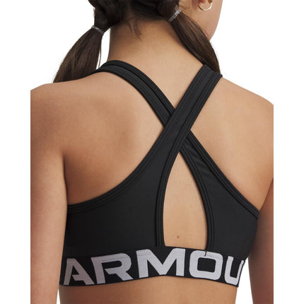 Under Armour Girls Crossback Sports Bra Black M