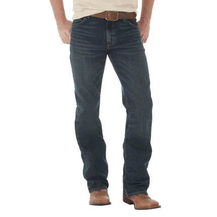 Wrangler Jean Original de Hombre Corte Vaquero 13MWZ, Índigo Prelavado, 28W x 32L