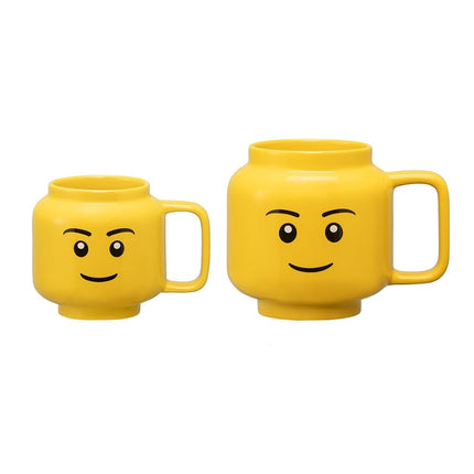 Room Copenhagen Lego Ceramic Mug, Silly Boy Face, Small, 7.6 Fl. Oz. (225 mL)