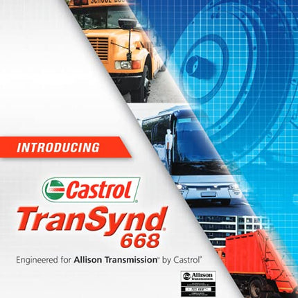 Castrol TranSynd 668 Full-Synthetic Transmission Fluid for Allison 1 pail (5 gallons/18.9L)