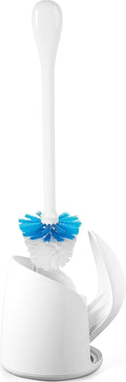 OXO 1281600 Good Grips Compact Toilet Brush & Canister-White, Inoxidable, 6" x 4-3/4" x 17-1/4" H