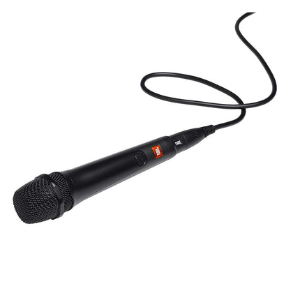 JBL PartyBox Mic 100: Micrófono vocal dinámico con cable, Rendimiento de calidad, Rejilla metálica con filtro anti-viento, Fácil de usar, Patrón polar cardioide, Diseño industrial premium (Negro)