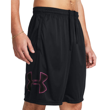 Under Armour Men's Tech Graphic Shorts, (019) Black / / Astro Pink, Medium