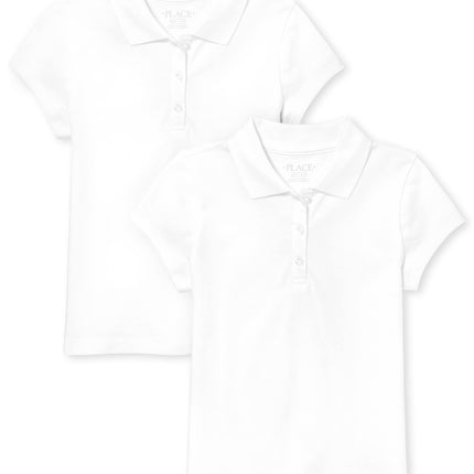 The Children's Place Girl's Short Sleeve Pique Pol