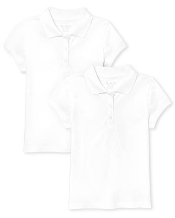 The Children's Place Girls' Short Sleeve Polo, Pac
