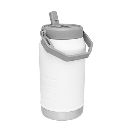 STANLEY IceFlow Gourde Isotherme en Acier Inoxydable avec Paille, Bouteille d'Eau Isotherme sous Vide pour la Maison et le Bureau, Gobelet Réutilisable avec Paille Anti-fuite, Polar, 1,9 L