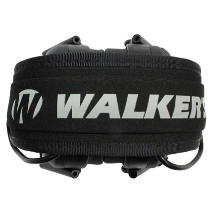 Walker's Game Ear Molon Labe Razor Cache-oreilles électroniques à compression activée par le son, conception fine, noir absolu