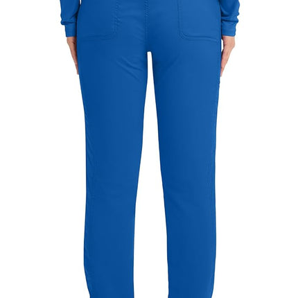 Cherokee Scrubs for Women Workwear Revolution, Drawstring Cargo Pants Soft Stretch WW105, S, Royal
