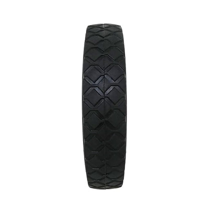 Shepherd Hardware 9593 7-Inch Semi-Pneumatic Rubber Tire, Steel Hub with Grafoil Bearings, Diamond Tread, 1/2-Inch Bore Offset Axle