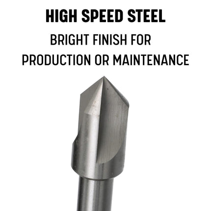 Drill America 1/2"-100 High Speed Steel 3 Flute Center Reamer, Dew Series