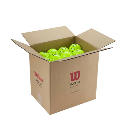 Wilson Max 40 Outdoor Pickleball Balls, Green