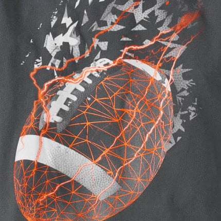 The Children's Place Sports Short Sleeve Graphic T-Shirts, Football/Player/Game on 3-Pack, Large