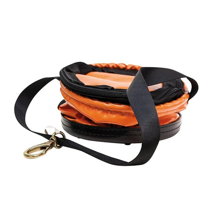 KLEIN TOOLS 5109CSV Tool Bucket, Top Closing Vinyl Lineman Bucket with Swivel Snap and Web Handle, 30 cm, 45 kg Load Rated Tool Holder