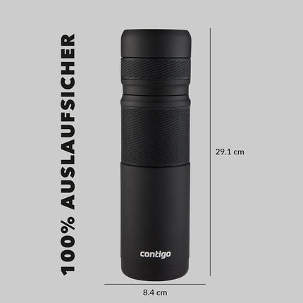 Contigo Thermal Bottle Thermalock | Vacuum Insulated Travel Flask | Thermos Flask for Hot Drinks | 30h hot, 45h Cold | Leakproof Coffee Tea Bottle | Stainless Steel Travel Mug