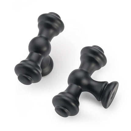 Asidrama 10 Pack Matte Black Kitchen Cabinet Knobs