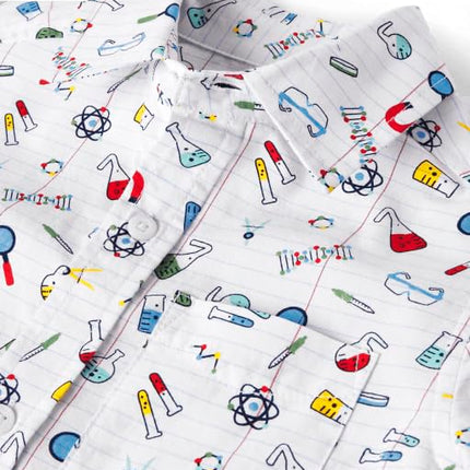 The Children's Place Boys' Short Sleeve Poplin Button Down Shirt, White, XX-Large