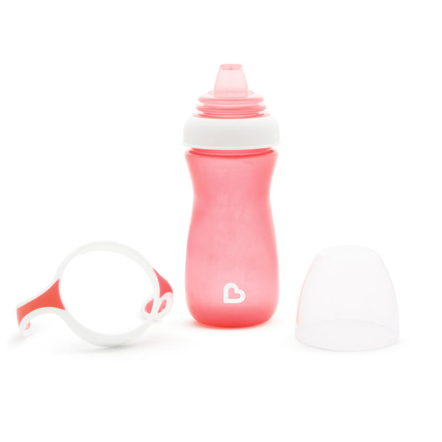 Vaso entrenador Munchkin® Gentle™ Transition con asas, 296 ml, rosa