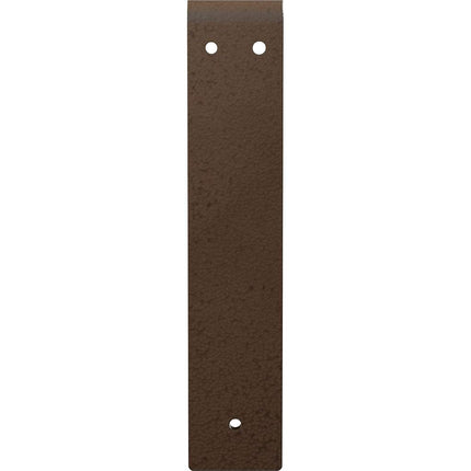 Ekena Millwork BKTM02X10X10LEHBR 2 inch W x 10 inch D x 10 inch H Legacy Steel Bracket, Hammered Brown