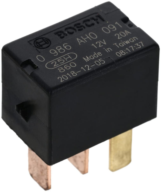 Bosch 0986AH0091 Micro Relay 12V 20A, IP5K4, Opera