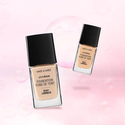 WET N WILD - Photo Focus Dewy Foundation Soft Beige - 0.95 oz (28 ml)