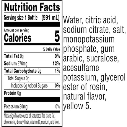 Lemon Lime Thirst Quencher, 20 Fl Oz Bottles, 8 Pack