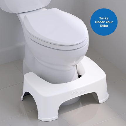 Step and go Toilet Stool 7” New - Proper Toilet Posture for Better and Healthier Results, 2 Pound