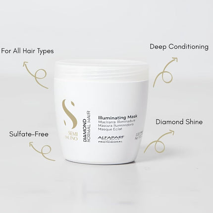 Alfaparf Milano Semi Di Lino Diamond Illuminating Mask, Colourful, 500 ml