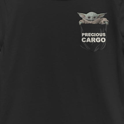 Camiseta de cuello redondo para niña de STAR WARS, negra, talla extra grande