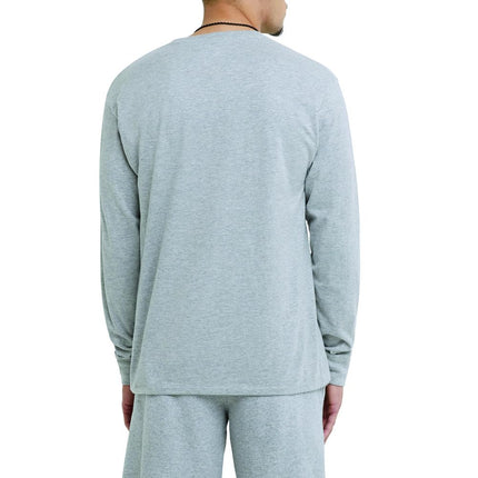 Champion, Classic Long Sleeve, Comfortable, Soft T-Shirt for Men (Reg. Or Big & Tall), Oxford Gray, XXL