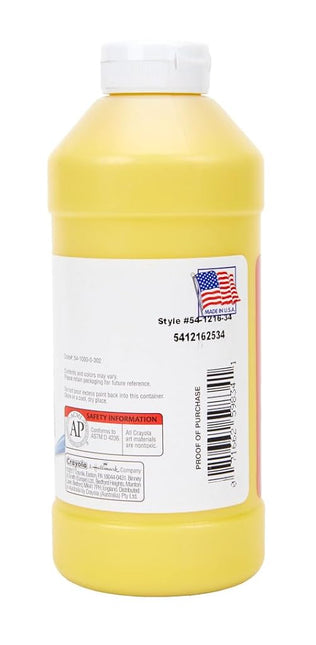 Binney & Smith Crayola(R) Premier Tempera Paint, Yellow