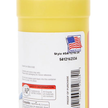 Pintura al temple Premier Crayola(R) de Binney & Smith, amarillo