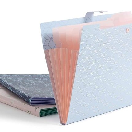 U Brands Fashion Expanding File Folder, Poly 5-Poc