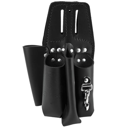 Klein Tools Tool Pouch, 4 Pocket Multi Tool Holder with Plier Holder, Ruler Holder, Screwdriver Holder 5118C