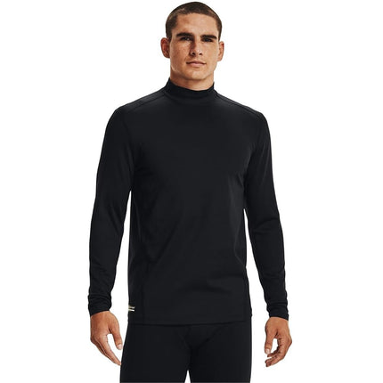 Under Armour Men's Tac Mock ColdGear Infrared Base T-Shirt , Black (001)/Black, Small