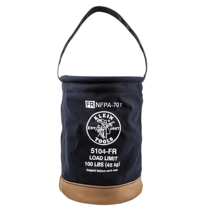 Klein Tools 5104FR Canvas Bucket, Flame-Resistant 
