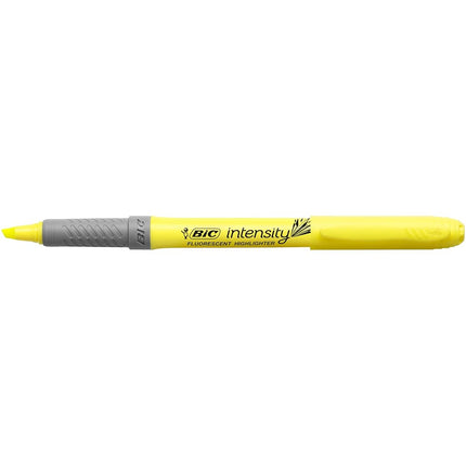 BIC Highlighter Grip Pens - Yellow, Box of 12