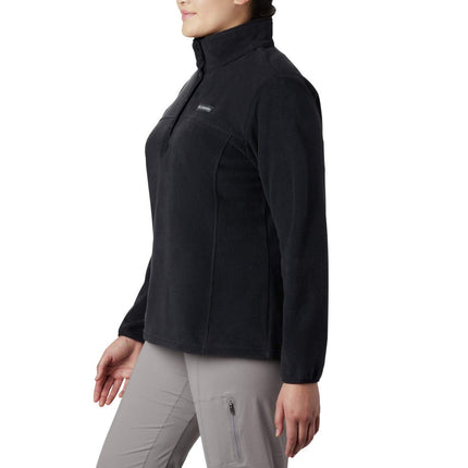 Columbia Women's Benton Springs Half Snap Pull Over Ii, Black, 1x