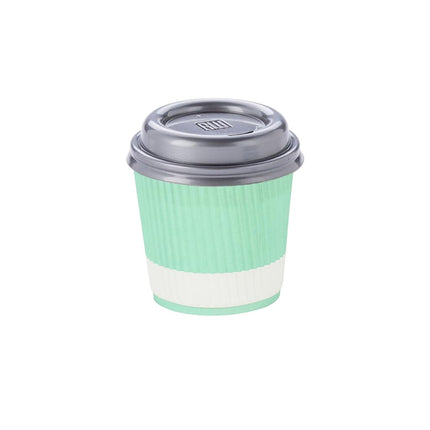 Restaurantware Ripple Wall Coffee Cups 500 Count 4 Ounce Insulated Light Green Paper Cups, Rolled Rim Spill-Resistant Disposable Paper Non-Slip for Coffee, Beverages