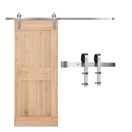 VEVOR 6.6FT Sliding Barn Door Hardware Kit, 330 LB