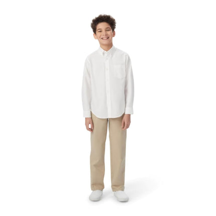 French Toast Boys Long Sleeve Oxford Shirt (Standard & Plus), Light Blue, 16 Years
