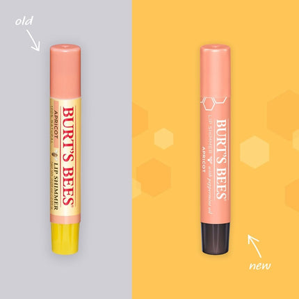 Burt's Bees 100% Natural Lip Shimmer, Apricot, 2.6g, (Pack of 1)