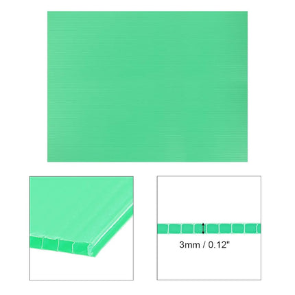 uxcell Corrugated Plastic Sheets,3mm Green Blank Yard Lawn Signs,12 Inch x 16 Inch,Waterproof Sign Blank Board 5pcs