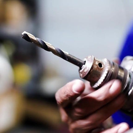 Drill America 13/16" Reduced Shank High Speed Steel Black & Gold KFD Drill Bit with 1/2" Shank, KFD Series