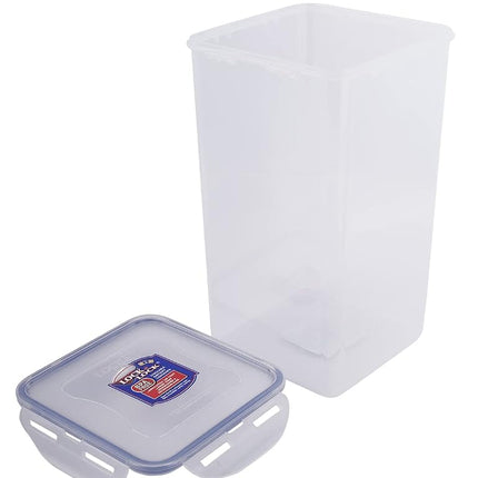 LOCK & LOCK Easy Essentials Food lids/Pantry Storage/Airtight containers, BPA Free, Square-16.9 Cup-for Chips, Clear