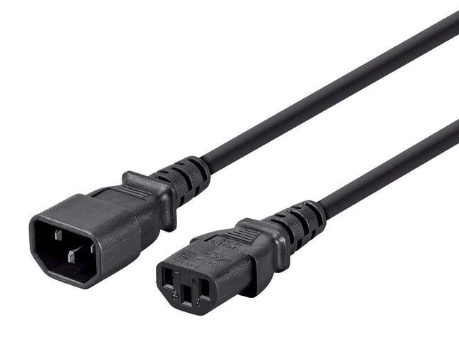 Monoprice 10ft 14AWG Power Extension Cord W/ 3 Con