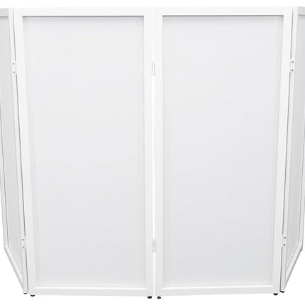 Rockville RFSSW White DJ Event Facade 80" x 44" Steel Frame Booth+Bag+Scrim