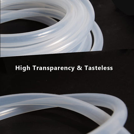 Feelers 1"ID-1-1/4" OD Silicone Tubing Food Grade Pure Silicon Tube High Temp Home Brewing Winemaking Silicone Hose Tubing, 9.84ft Length
