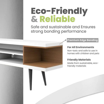 Edge Supply White Melamine 1-1/2 inch X 250 ft roll of White Edge Banding – Pre-glued Flexible Edging – Easy Application Iron-On Edging for Cabinet Repairs, Furniture Restoration (1-1/2 inch x 250 ft)