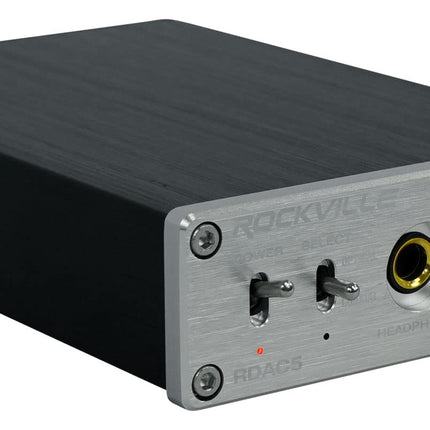 Convertisseur numérique-analogique (DAC) Rockville RDAC5S USB/Optique/RCA/Amplificateur de casque